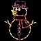 Northlight Lighted Snowman Window Silhouette Christmas Decoration - 18" - Multi Lights